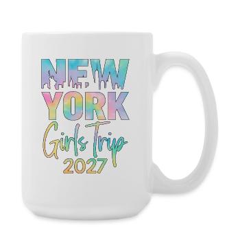 Voyage entre filles New York 2027 - Grande tasse 440 ml - blanc - Droite