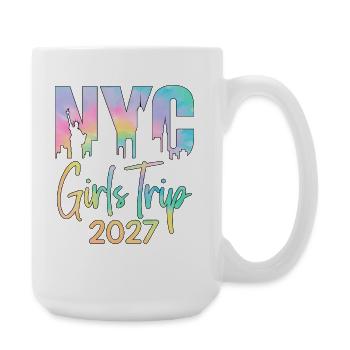 NYC Girls Trip 2027 - Große Tasse 440 ml - Weiß - Rechts