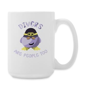 Diving Diver Snorkeling Recreational Diver - Large Mug 440 ml - white - Right