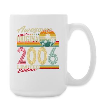 Original-2006-Jahrgang-Retro-Geburtstag-Geschen - Große Tasse 440 ml - Weiß - Rechts