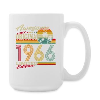 Original-1966-Jahrgang-Retro-Geburtstag-Geschen - Große Tasse 440 ml - Weiß - Rechts