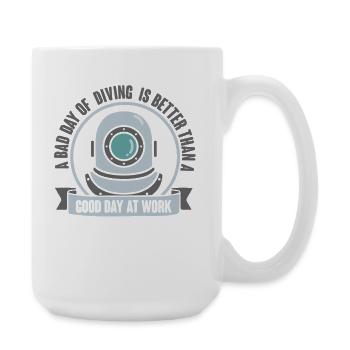 Diving Diver Snorkeling Recreational Diver - Large Mug 440 ml - white - Right