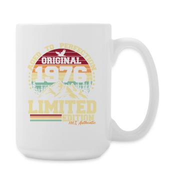 Original 1976 Jahrgang Retro Geburtstag Geschenk - Große Tasse 440 ml - Weiß - Rechts