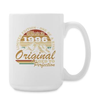 1996 Vintage Retro Birthday Gift - Large Mug 440 ml - white - Right
