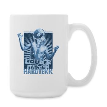 Hardtekk Tekke Ostdeutschland - Große Tasse 440 ml - Weiß - Rechts