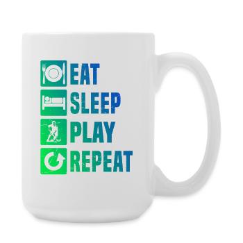 Floorball Motiv das sofort wirkt - Große Tasse 440 ml - Weiß - Rechts