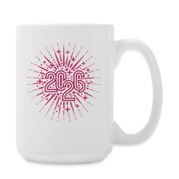 Célébrez le réveillon du Nouvel An 2026 - Grande tasse 440 ml - blanc - Droite