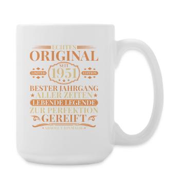 Millésime anniversaire 1951 Née Millésime - Grande tasse 440 ml - blanc - Droite