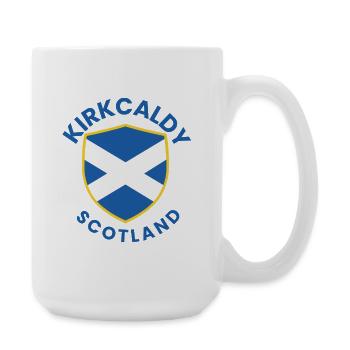 Kirkcaldy Scotland Shield Emblem - Large Mug 440 ml - white - Right