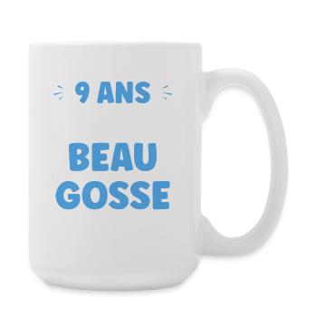 9 Ans Déjà Beau Gosse - Grande tasse 440 ml - blanc - Droite