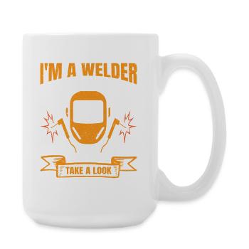 Je suis soudeur, pas gynécologue, des trucs de soudeurs cadeau - Grande tasse 440 ml - blanc - Droite