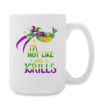 Mardi Gras Crab - Large Mug 440 ml - white - Right