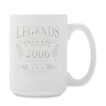 January-2006-Vintage-Born-Birthday-Retro - Large Mug 440 ml - white - Right