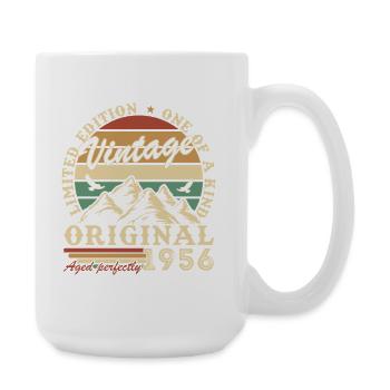 1956 Vintage Rétro Cadeau D'anniversaire - Grande tasse 440 ml - blanc - Droite