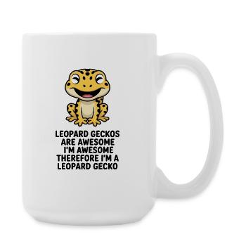 Dessin animé du Gecko léopard - Grande tasse 440 ml - blanc - Droite