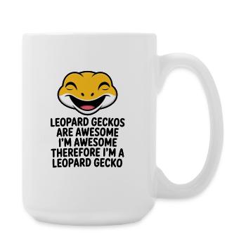 Illustrations du rire du gecko léopard - Grande tasse 440 ml - blanc - Droite