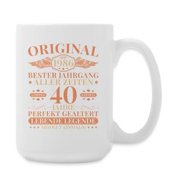 40e anniversaire de Vintage Born Legend 1986 - Grande tasse 440 ml - blanc - Droite
