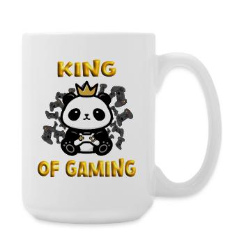 King of Gaming Panda - Large Mug 440 ml - white - Right