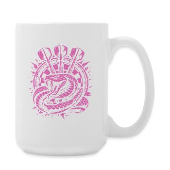 Fléchettes | Secouez la planche, Klapperschlange - Grande tasse 440 ml - blanc - Droite