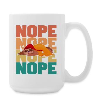  Sloth Nope - Large Mug 440 ml - white - Right