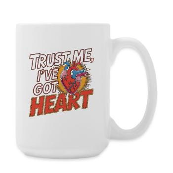 Cardiac Tech Trust Me I've Got Heart Cath Lab - Große Tasse 440 ml - Weiß - Rechts