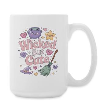 Witchcraft Wicked But Cute Loves Rune Symbols - Large Mug 440 ml - white - Right
