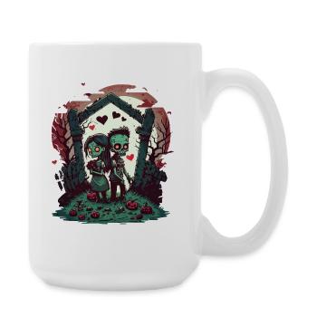 Valentine Zombie Love - Large Mug 440 ml - white - Right