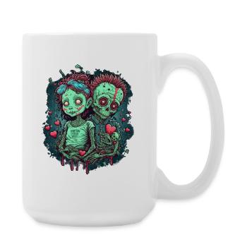Valentine Zombie Love - Large Mug 440 ml - white - Right