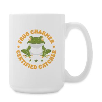Frog Catcher Charmer Certified Frog - Große Tasse 440 ml - Weiß - Rechts
