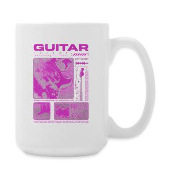 Guitar Player Rock Guitarist Streetwear Musician - Large Mug 440 ml - white - Right