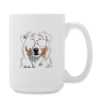 Australian Shepherd - Large Mug 440 ml - white - Right
