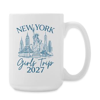 Voyage des filles à New York 2027 - Grande tasse 440 ml - blanc - Droite