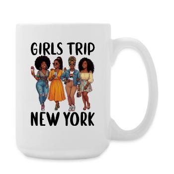 Voyage des filles à New York - Grande tasse 440 ml - blanc - Droite