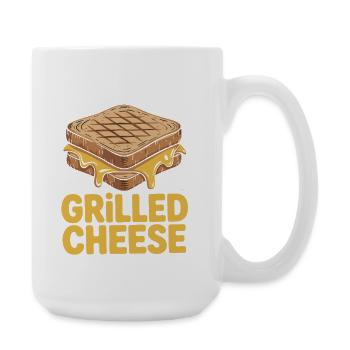 Grilled Cheese Lover - I'm Just Here - Large Mug 440 ml - white - Right