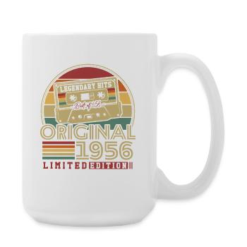 Original 1956 Vintage Vintage Birthday Retro - Large Mug 440 ml - white - Right