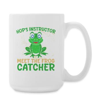 Frog Catcher Hop´s Instructor Frog - Große Tasse 440 ml - Weiß - Rechts
