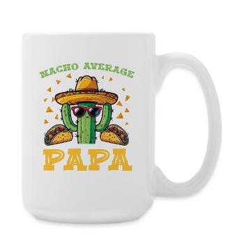 Kaktus Papa Fiesta - Große Tasse 440 ml - Weiß - Rechts