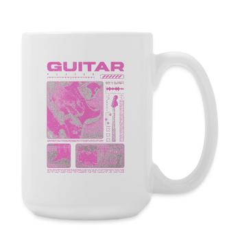 Guitar Player Rock Guitarist Streetwear Musician - Large Mug 440 ml - white - Right