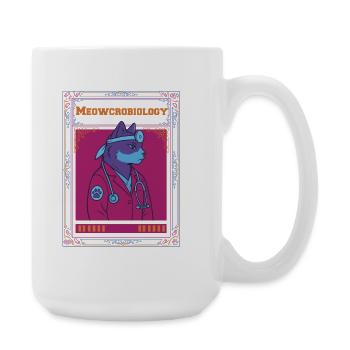 The Meowcrobiology Gang Cat Doctor - Large Mug 440 ml - white - Right