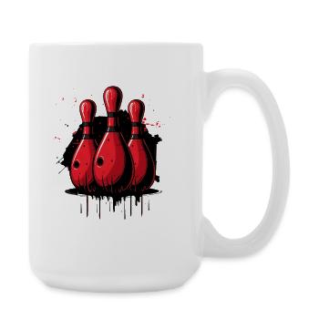 Bowling Pins - Large Mug 440 ml - white - Right
