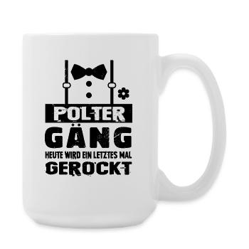 Bachelor Party Partnerlook Bachelor Party Beer Booze - Large Mug 440 ml - white - Right