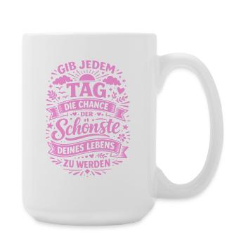 The chance to be the most beautiful day of your life - Large Mug 440 ml - white - Right