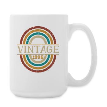Vintage 1996 Birthday Gift Retro Born in 1996 - Large Mug 440 ml - white - Right