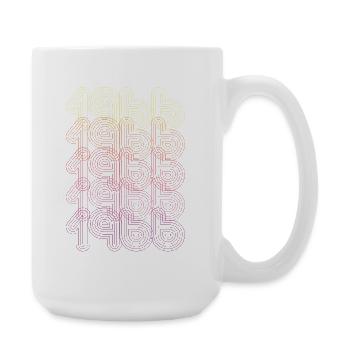 1966 Vintage Futuristic Retro Anniversary Gift - Large Mug 440 ml - white - Right