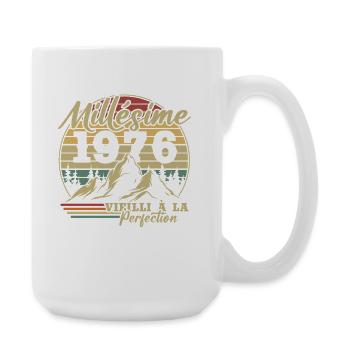 Jahrgang 1976 - Große Tasse 440 ml - Weiß - Rechts
