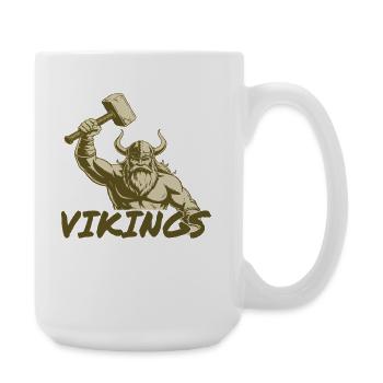 Viking Viking Legend Sailor Odin Raven Fighter - Large Mug 440 ml - white - Right