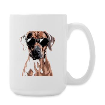 Rhodésian Ridgeback - Grande tasse 440 ml - blanc - Droite