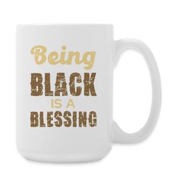 Être Noir est une bénédiction - Grande tasse 440 ml - blanc - Droite