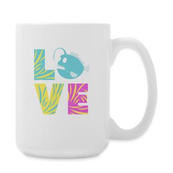 Poisson-grenouille - Grande tasse 440 ml - blanc - Droite