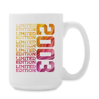 LIMITED EDITION 2003 23 YEARS 23RD BIRTHDAY - Large Mug 440 ml - white - Right